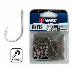  VMC  8117S HOOKS INOX 25PCS